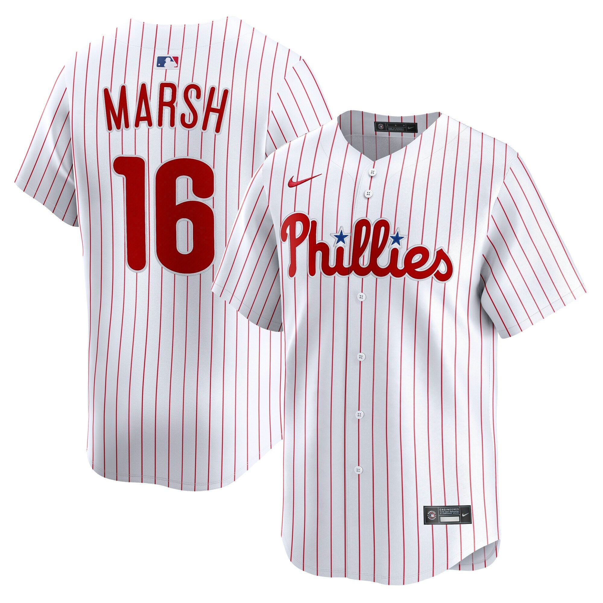 Brandon Marsh Philadelphia Phillies Home Limited Player Jersey - White | Stitched Baseball Jersey TJS0994
