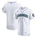 Seattle Mariners Home Elite Jersey - White | Stitched Baseball Jersey TJS0744