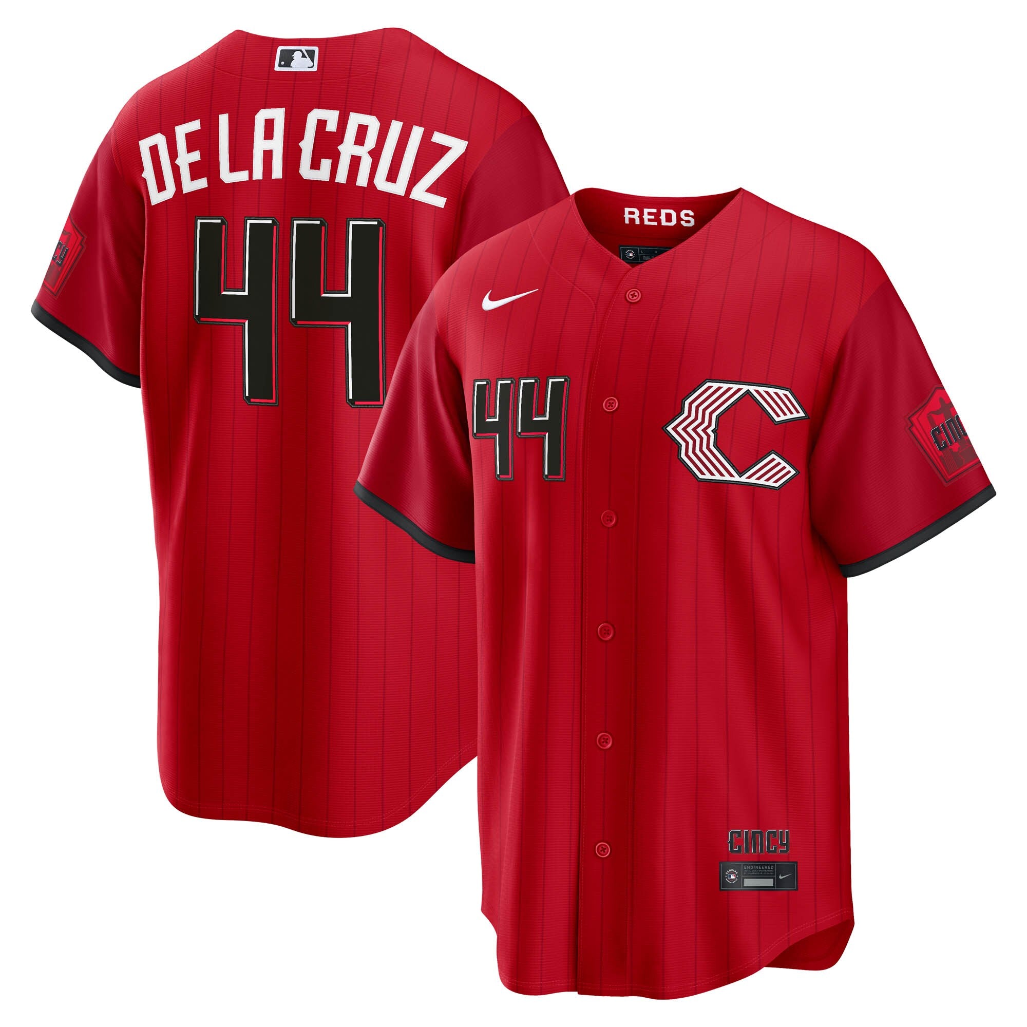 Elly De La Cruz Cincinnati Reds 2026 City Connect Stadium Jersey - Red | Stitched Baseball Jersey TJS0959