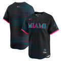 Miami Marlins 2025 City Connect Limited Jersey - Black | Stitched Baseball Jersey TJS0901