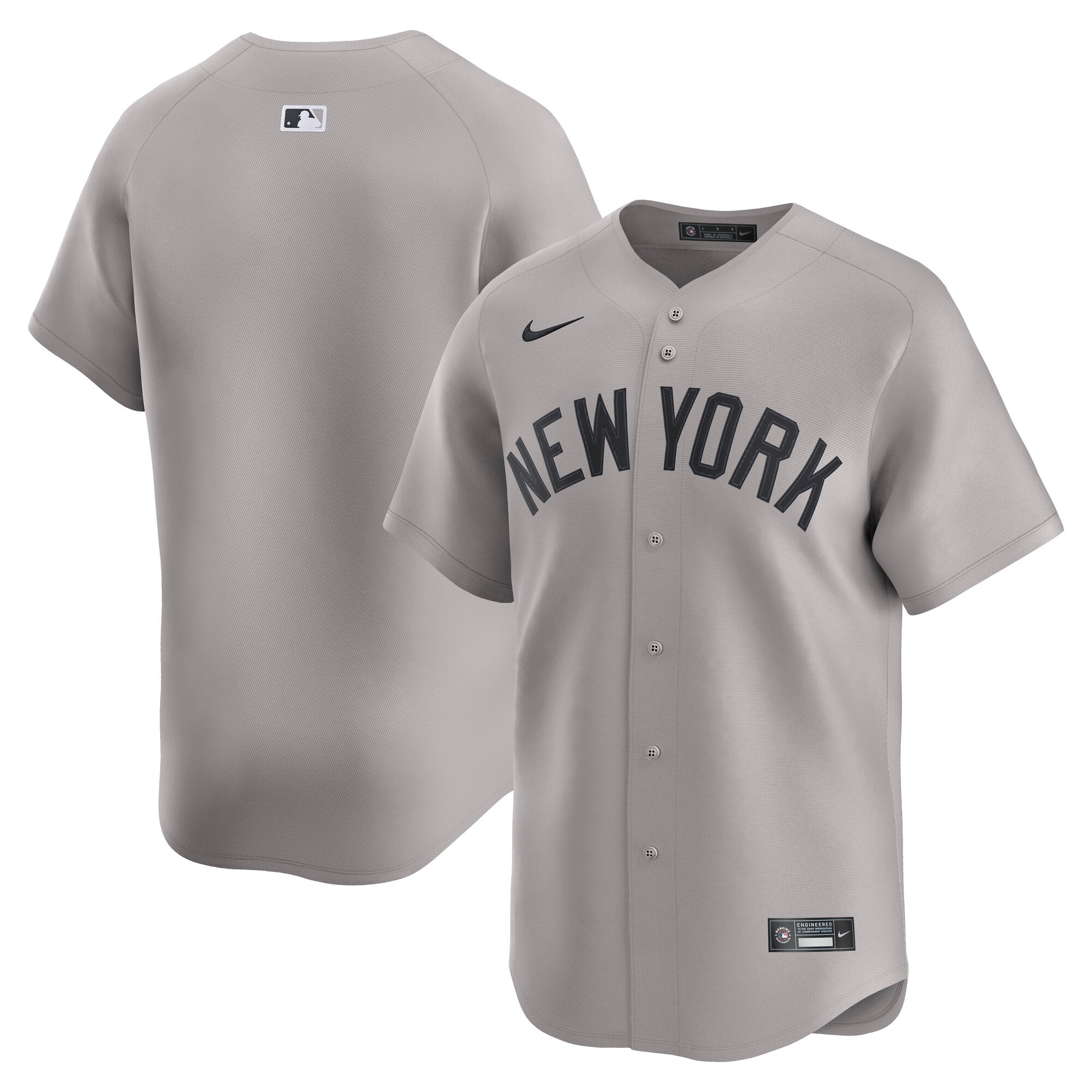 New York Yankees Away Limited Jersey - Gray | Stitched Baseball Jersey TJS0664