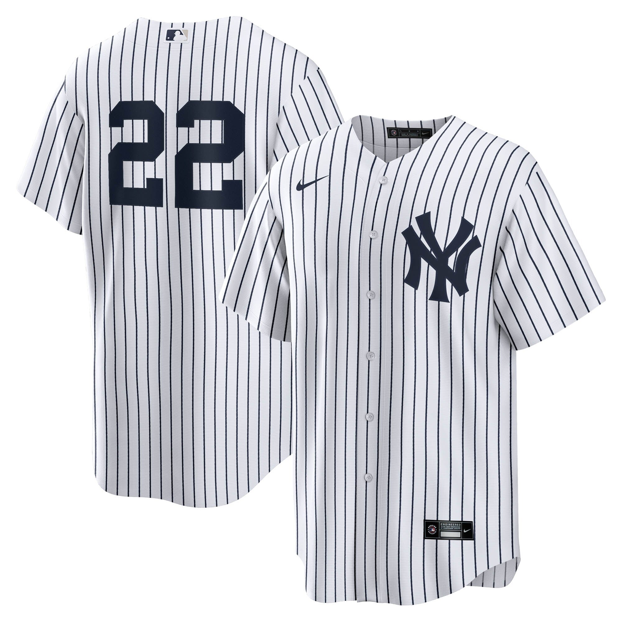 Ben Rice New York Yankees Home Replica Jersey - White | Stitched Baseball Jersey TJS0844