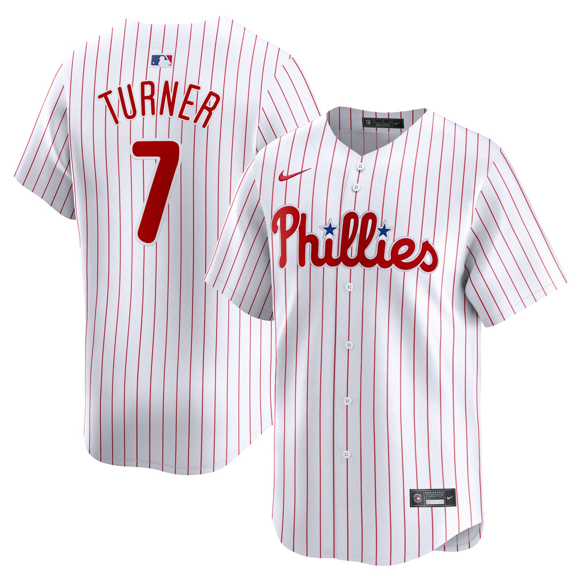 Trea Turner Philadelphia Phillies Home Limited Player Jersey - White | Stitched Baseball Jersey TJS0902