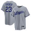 Kyle Tucker Los Angeles Dodgers Road Replica Jersey - Gray | Stitched Baseball Jersey TJS0795
