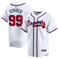 Spencer Strider Atlanta Braves Home Limited Player Jersey - White | Stitched Baseball Jersey TJS0941