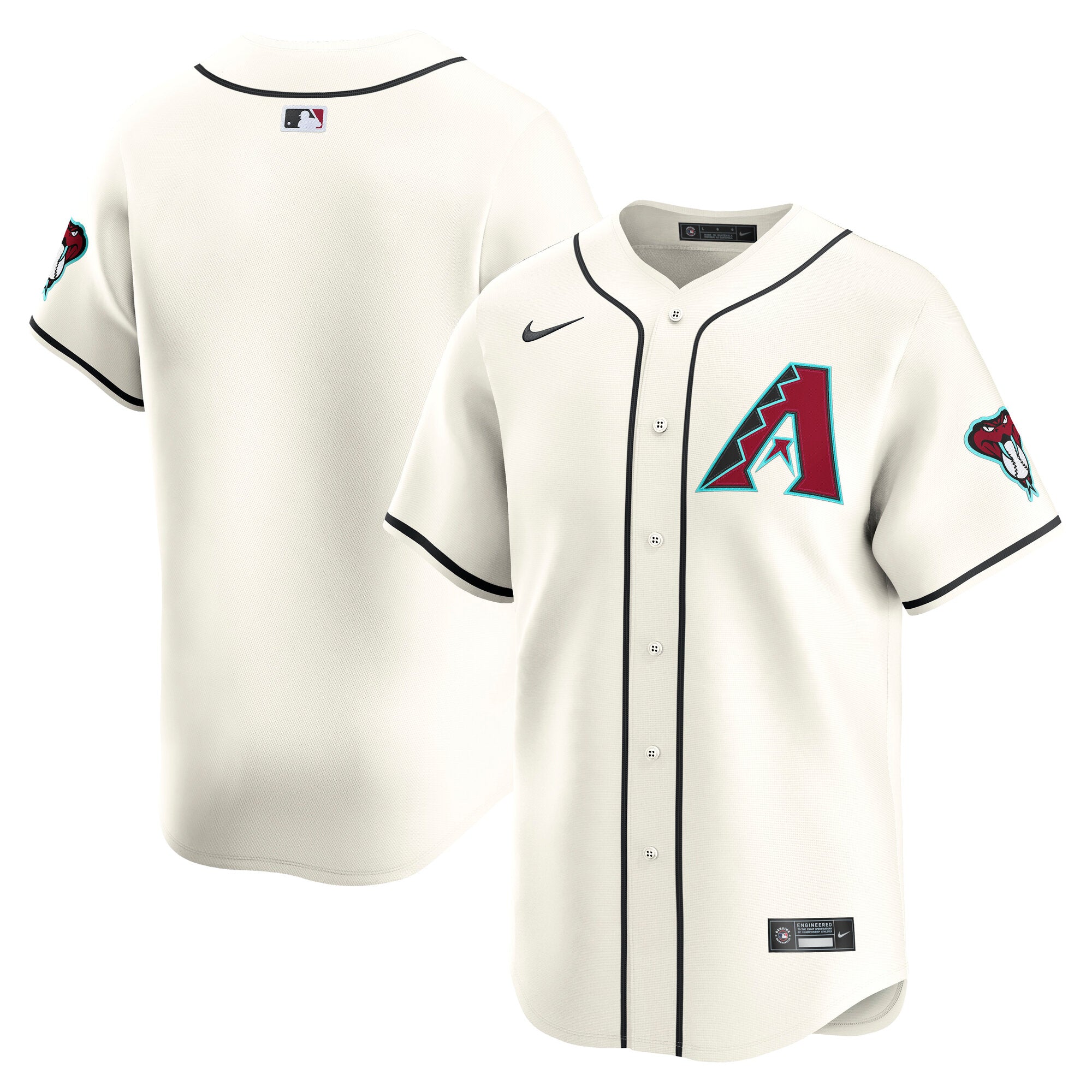 Arizona Diamondbacks Home Limited Jersey - White | Stitched Baseball Jersey TJS0945