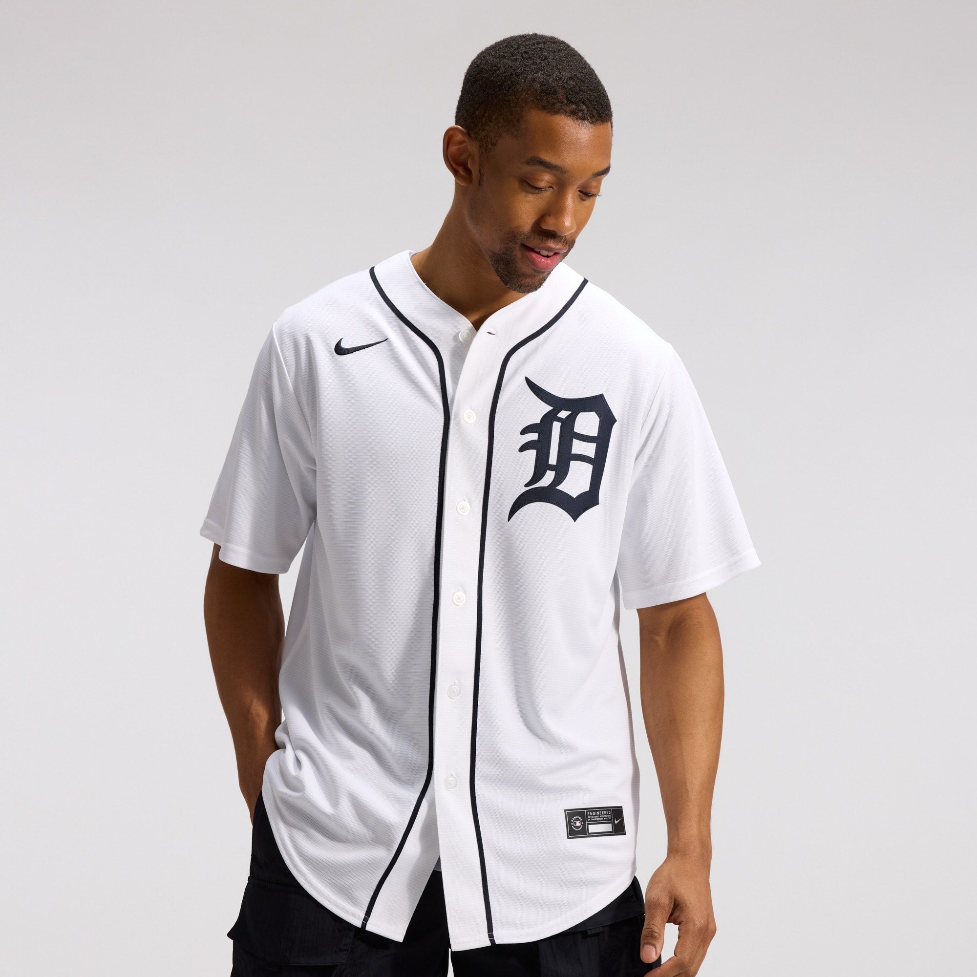 Detroit Tigers Home Replica Jersey - White | Stitched Baseball Jersey TJS0920