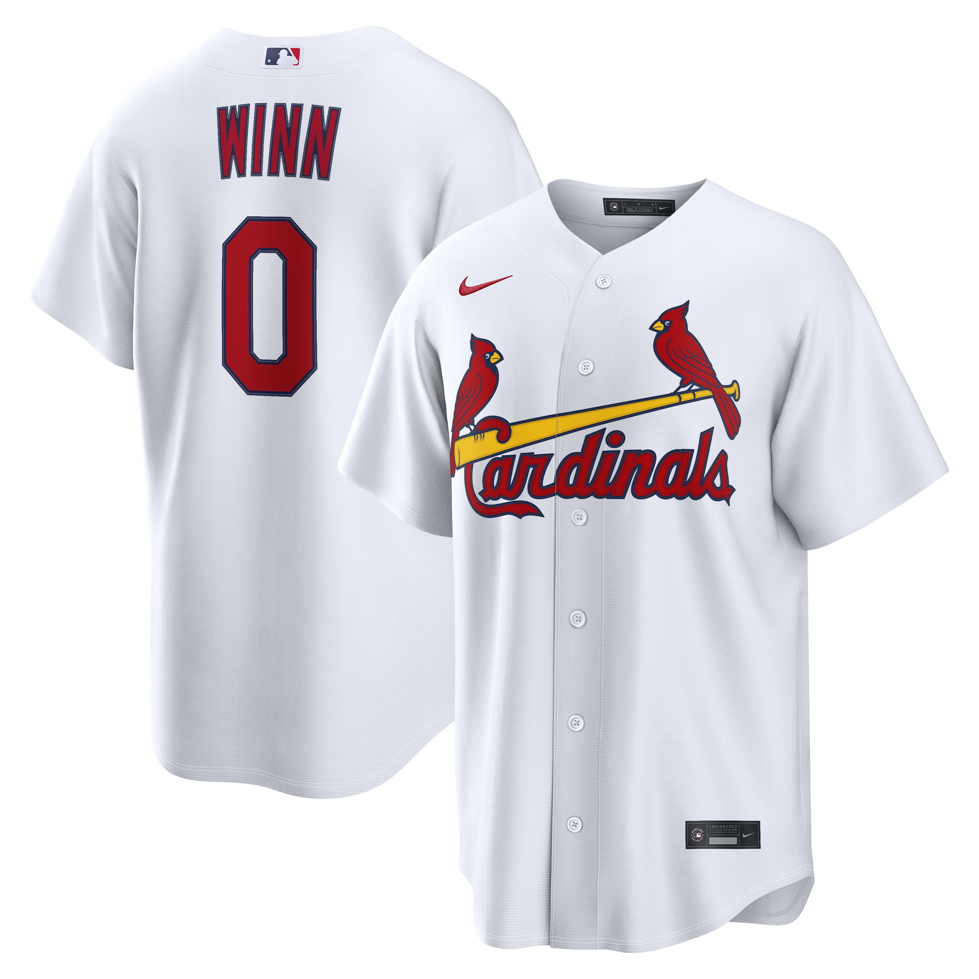Masyn Winn St. Louis Cardinals Home Replica Jersey - White | Stitched Baseball Jersey TJS0893