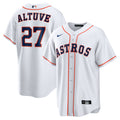 Jose Altuve Houston Astros Home Replica Player Name Jersey - White | Stitched Baseball Jersey TJS0772