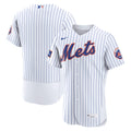 New York Mets Home Sponsor Patch Jersey - White | Stitched Baseball Jersey TJS1089