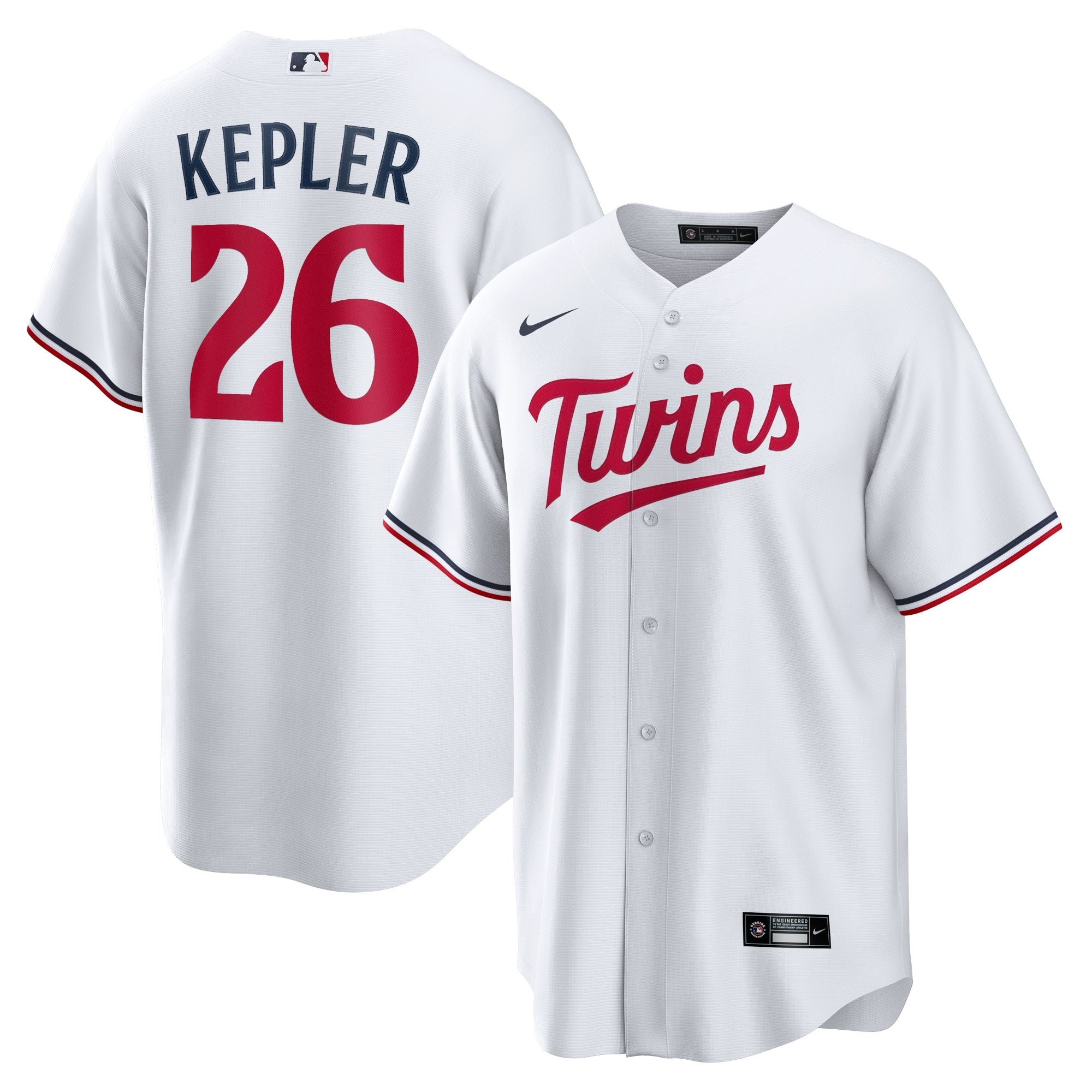 Max Kepler Minnesota Twins Home Replica Player Logo Jersey - White | Stitched Baseball Jersey TJS1078