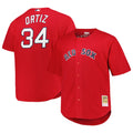 David Ortiz Boston Red Sox M & N Big & Tall Cooperstown Mesh Batting Practice Jersey - Red | Stitched Baseball Jersey TJS1027