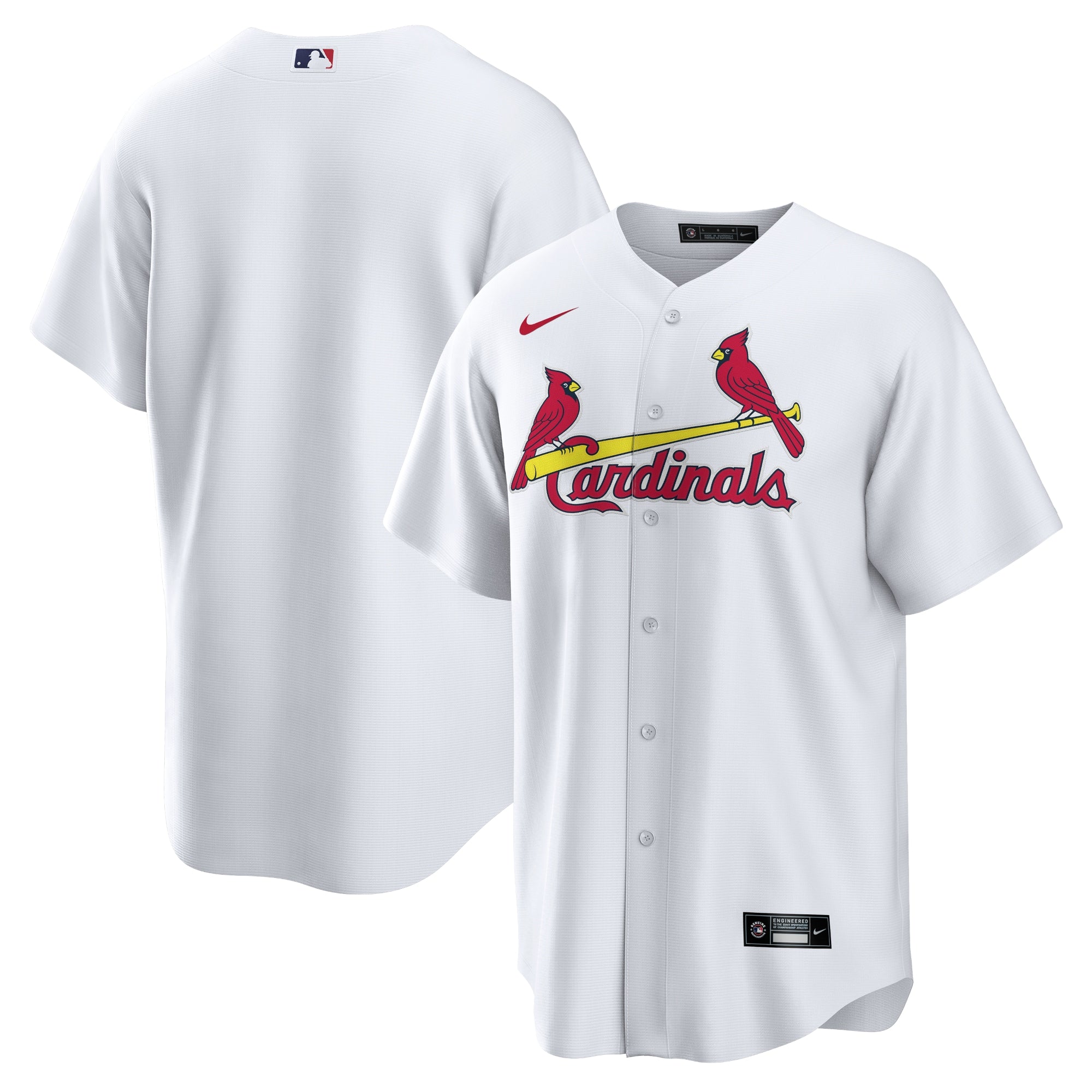 St. Louis Cardinals Home Replica Team Jersey - White | Stitched Baseball Jersey TJS1034