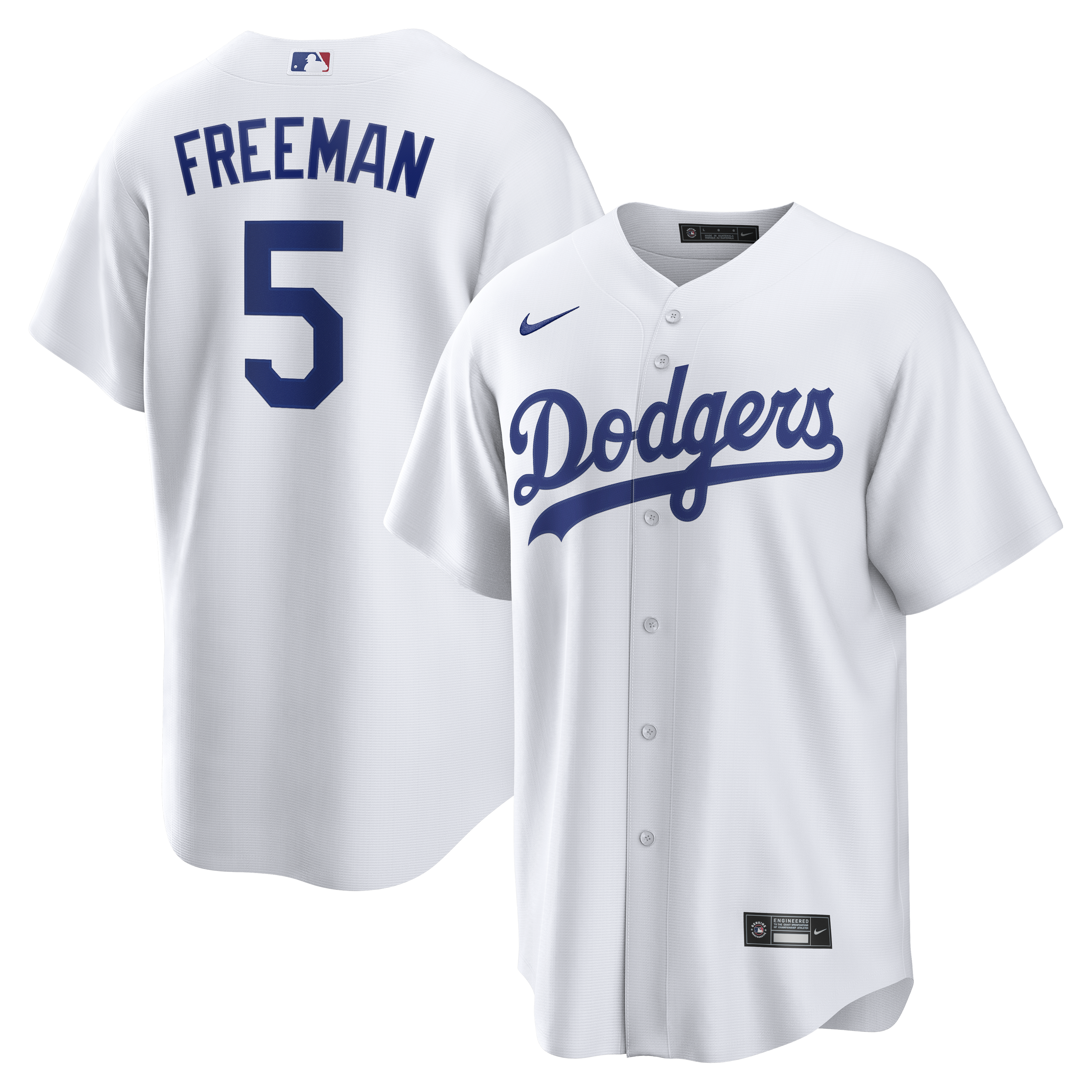 Freddie Freeman Los Angeles Dodgers Home Replica Jersey - White | Stitched Baseball Jersey TJS1007