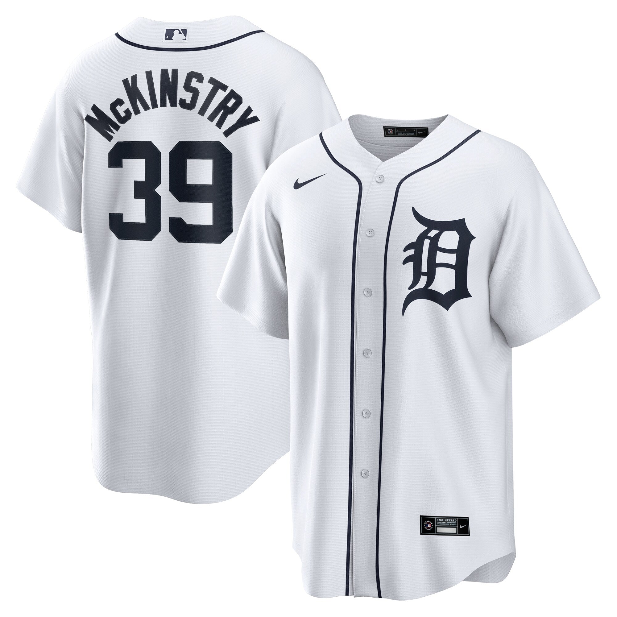 Zach McKinstry Detroit Tigers Home Replica Jersey - White | Stitched Baseball Jersey TJS1018