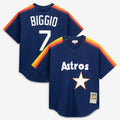 Craig Biggio Houston Astros M & N Batting Practice Jersey - Navy | Stitched Baseball Jersey TJS1072