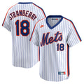 Darryl Strawberry New York Mets Throwback Cooperstown Collection Limited Jersey - White | Stitched Baseball Jersey TJS1033