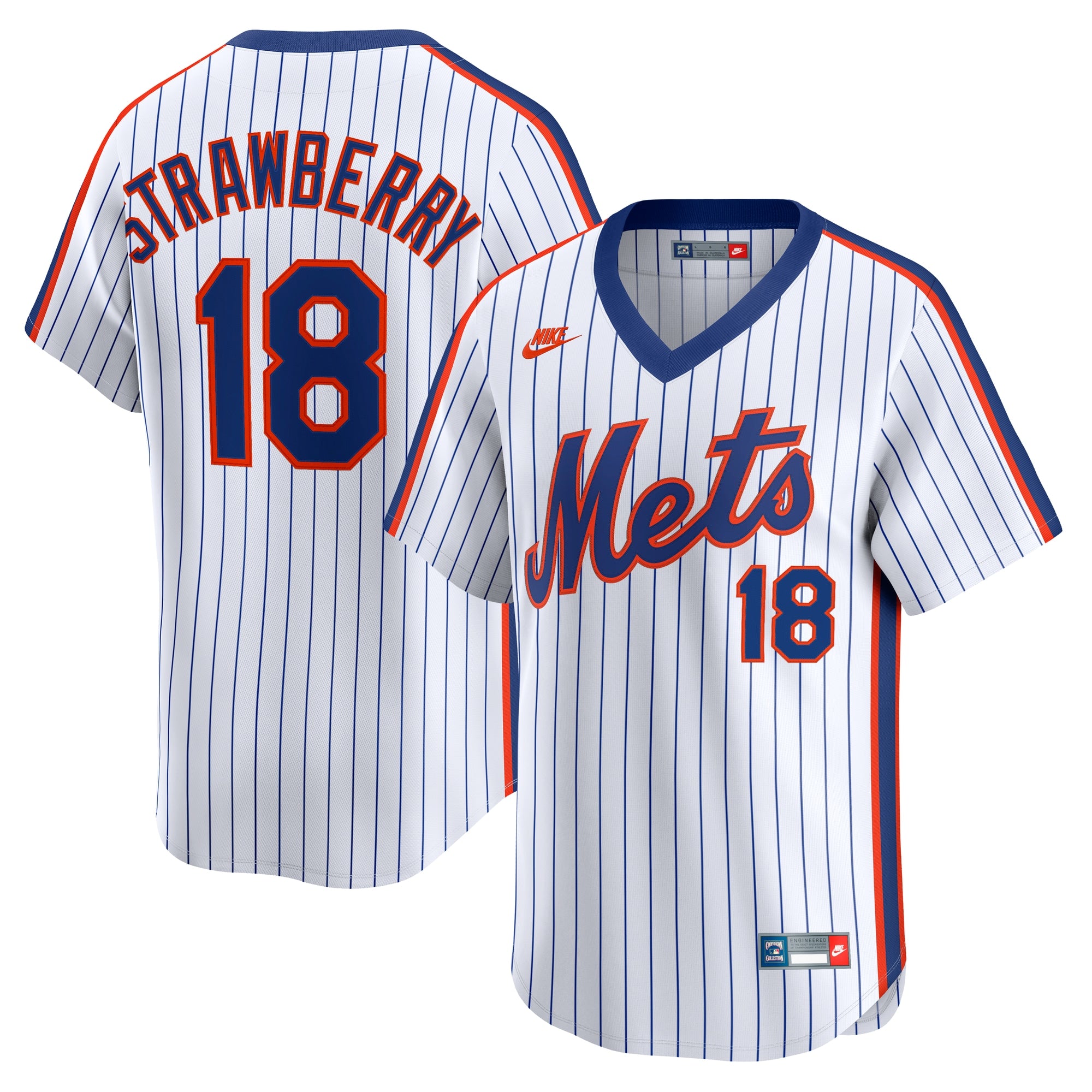 Darryl Strawberry New York Mets Throwback Cooperstown Collection Limited Jersey - White | Stitched Baseball Jersey TJS1033