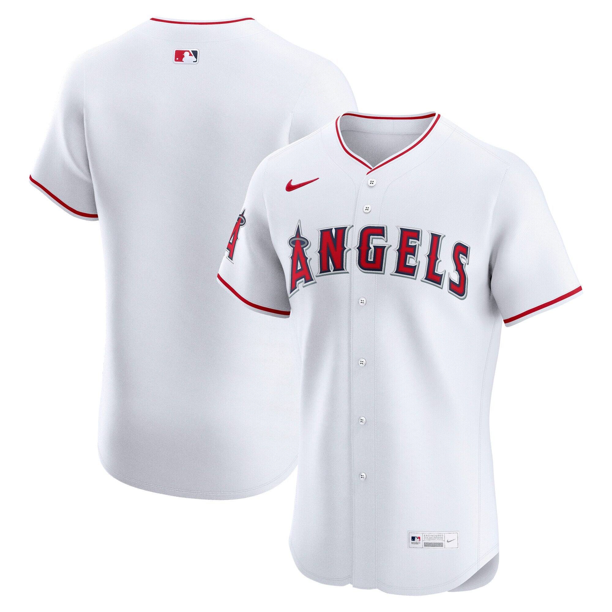 Los Angeles Angels Home Elite Jersey - White | Stitched Baseball Jersey TJS1054