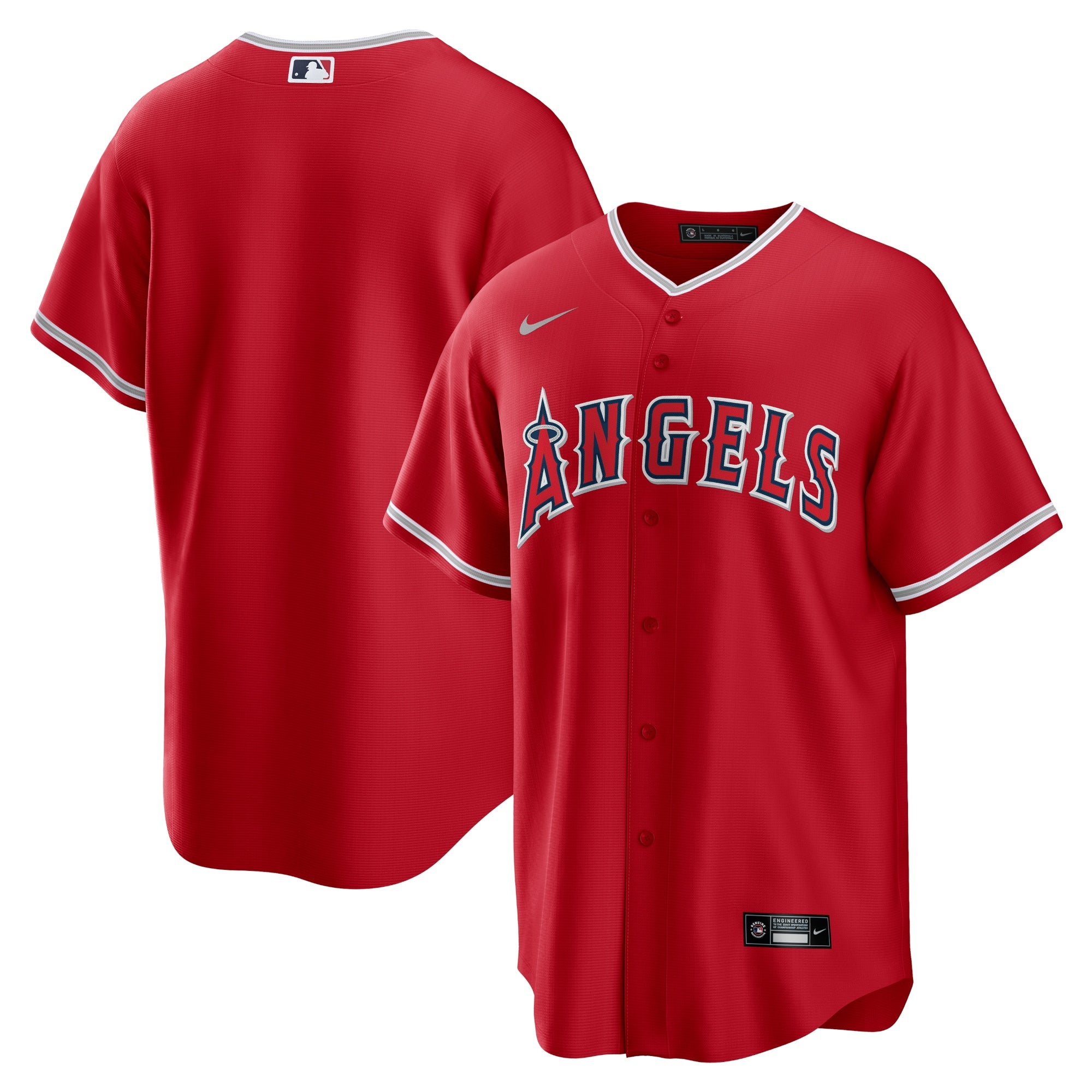 Los Angeles Angels Alternate Replica Team Jersey - Red | Stitched Baseball Jersey TJS1095