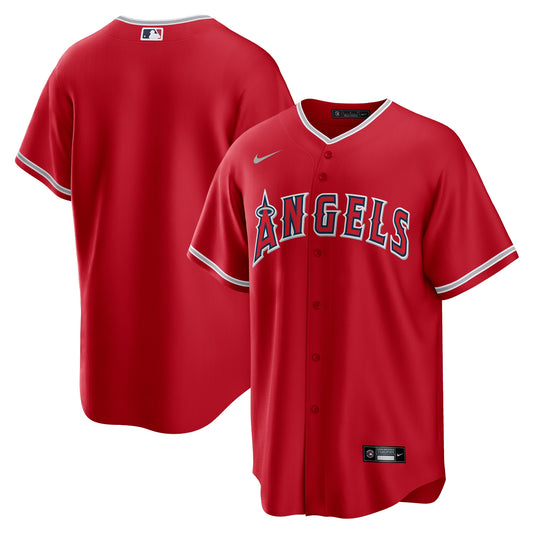 Los Angeles Angels Alternate Replica Team Jersey - Red | Stitched Baseball Jersey TJS1095