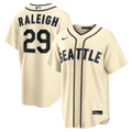 Cal Raleigh Seattle Mariners Alternate Replica Jersey - Cream | Stitched Baseball Jersey TJS1050