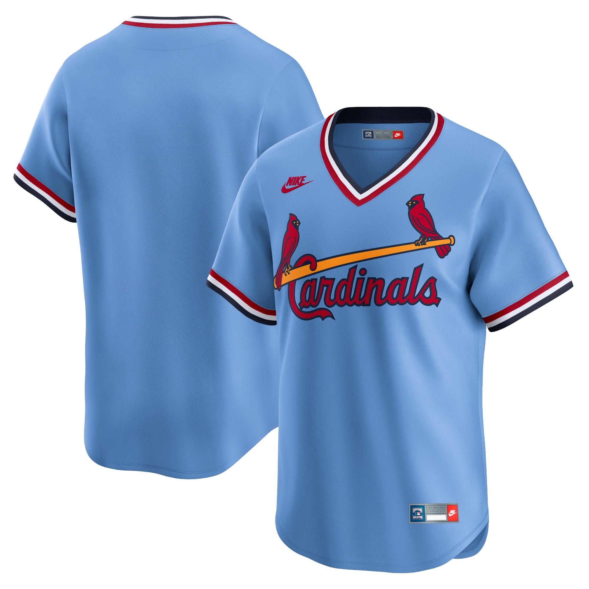 St. Louis Cardinals Cooperstown Collection Limited Jersey - Light Blue | Stitched Baseball Jersey TJS1086
