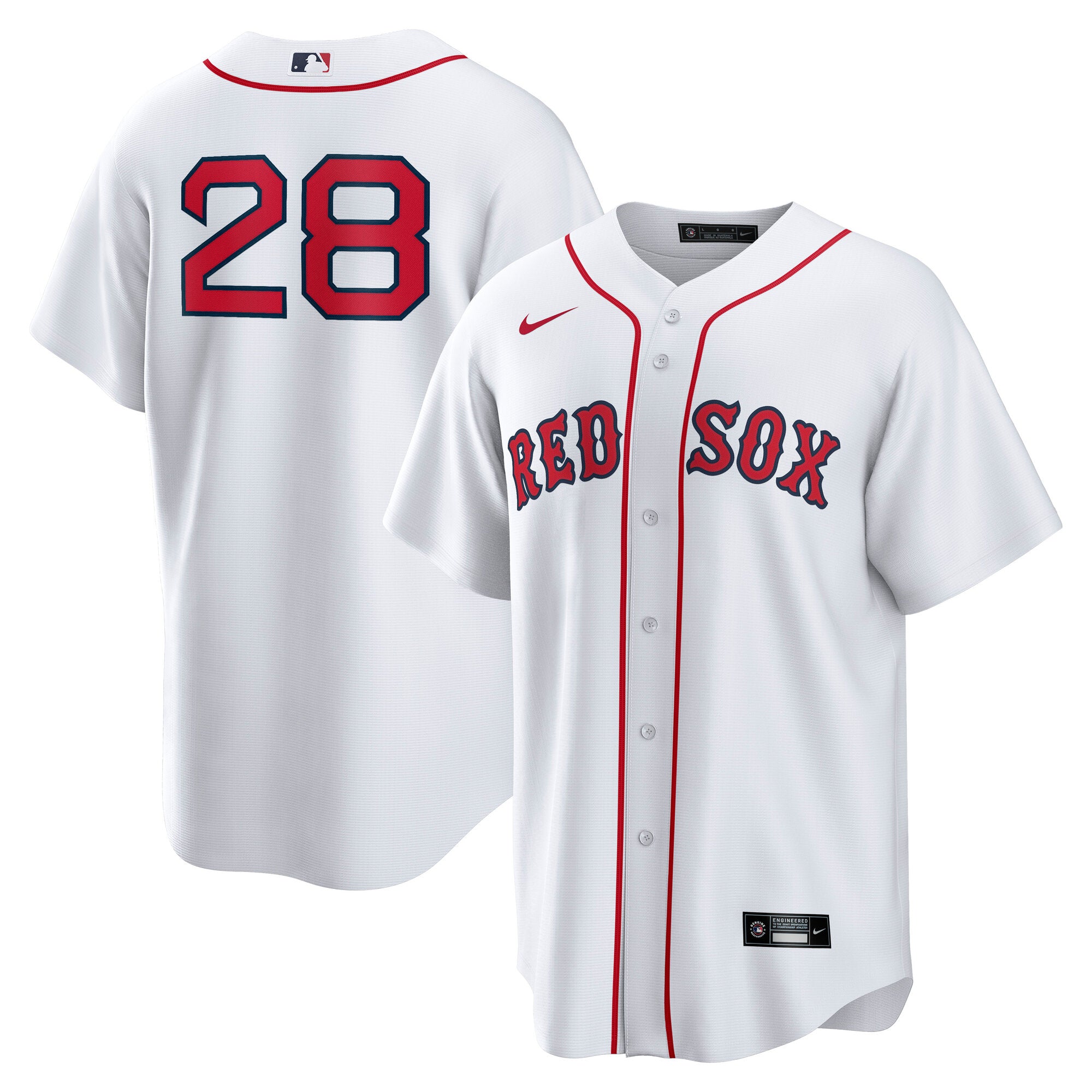 Kristian Campbell Boston Red Sox Home Replica Jersey - White | Stitched Baseball Jersey TJS1015