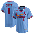 Ozzie Smith St. Louis Cardinals Throwback Cooperstown Collection Limited Jersey - Blue | Stitched Baseball Jersey TJS1055