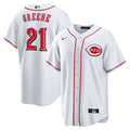 Hunter Greene Cincinnati Reds Home Replica Jersey - White | Stitched Baseball Jersey TJS1065