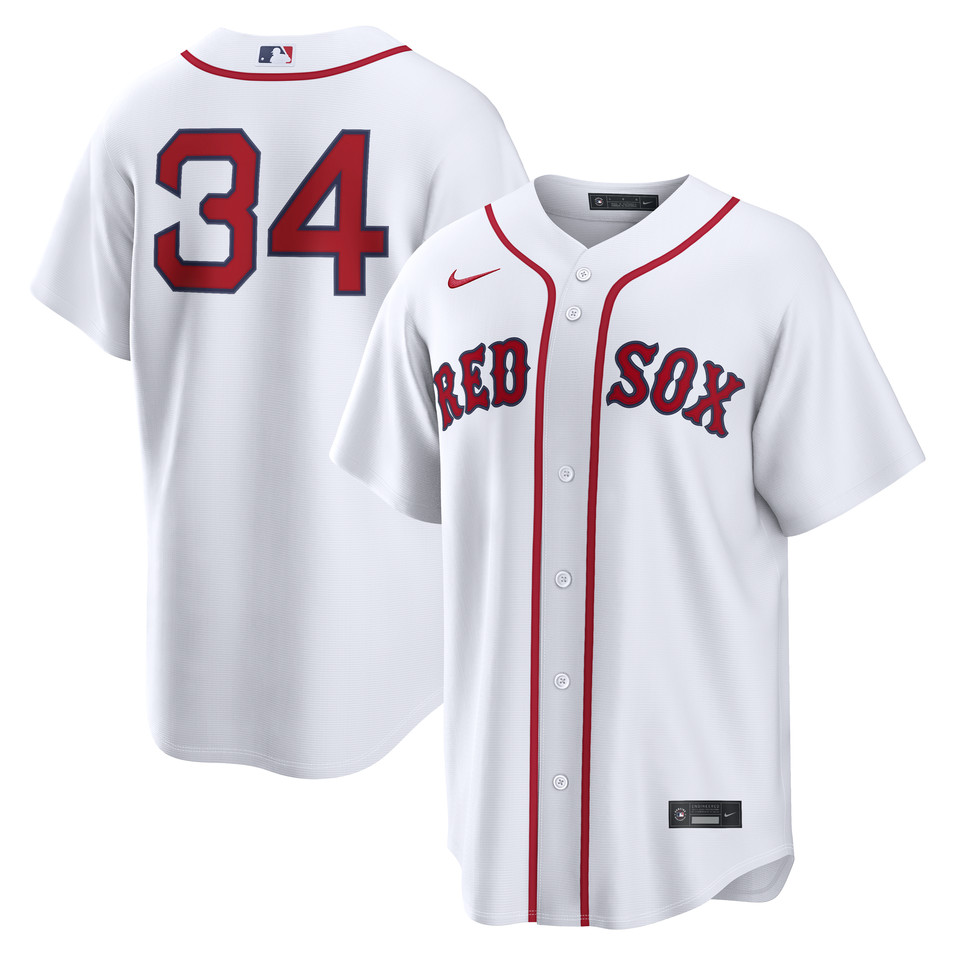 David Ortiz Boston Red Sox Home Replica Jersey - White | Stitched Baseball Jersey TJS1021