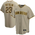 Fernando Tatis Jr. San Diego Padres Alternate Replica Player Jersey - Tan | Stitched Baseball Jersey TJS1048