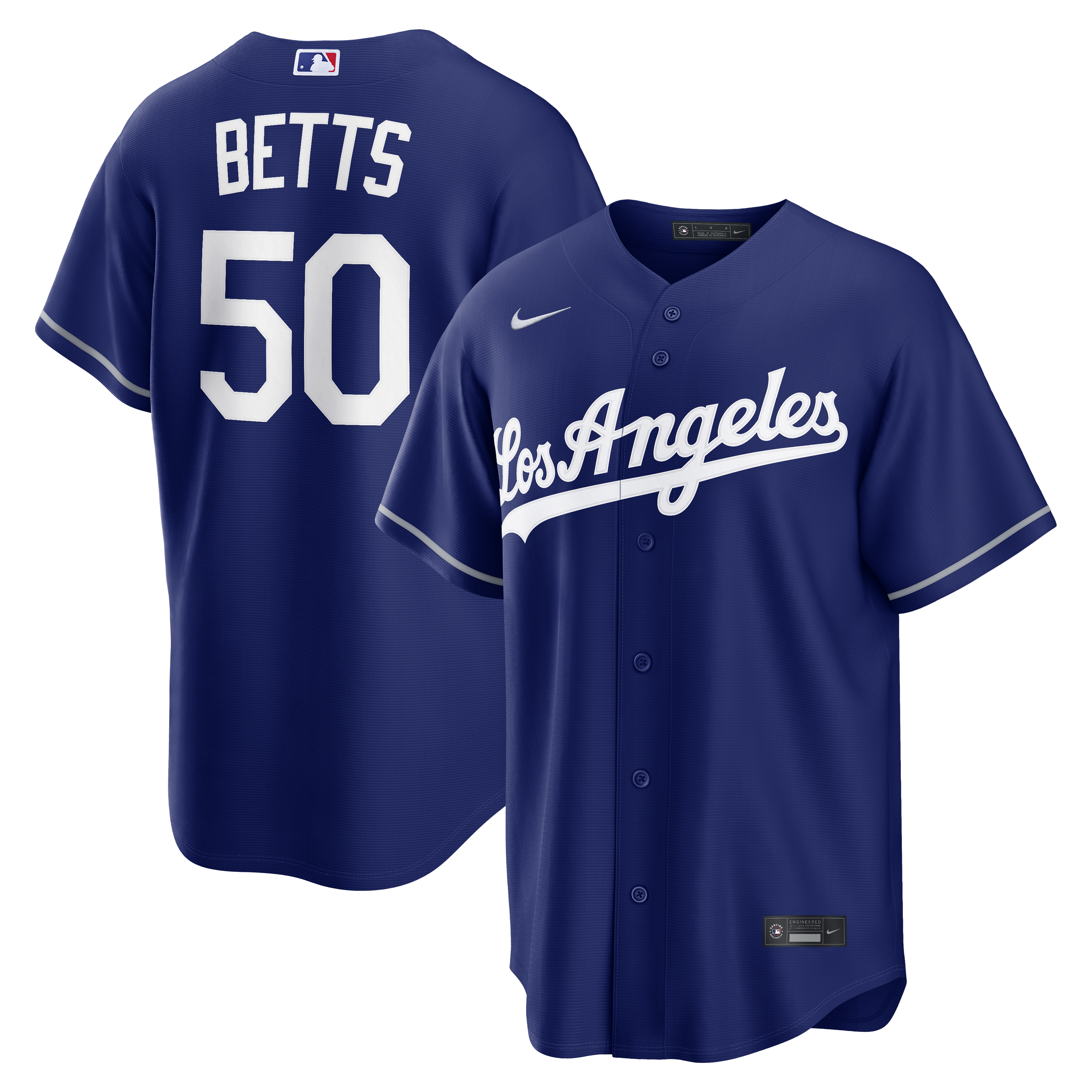 Mookie Betts Los Angeles Dodgers Alternate Replica Jersey - Royal | Stitched Baseball Jersey TJS1035