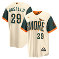 Samuel Basallo Baltimore Orioles 2026 City Connect Stadium Jersey - Cream | Stitched Baseball Jersey TJS1016