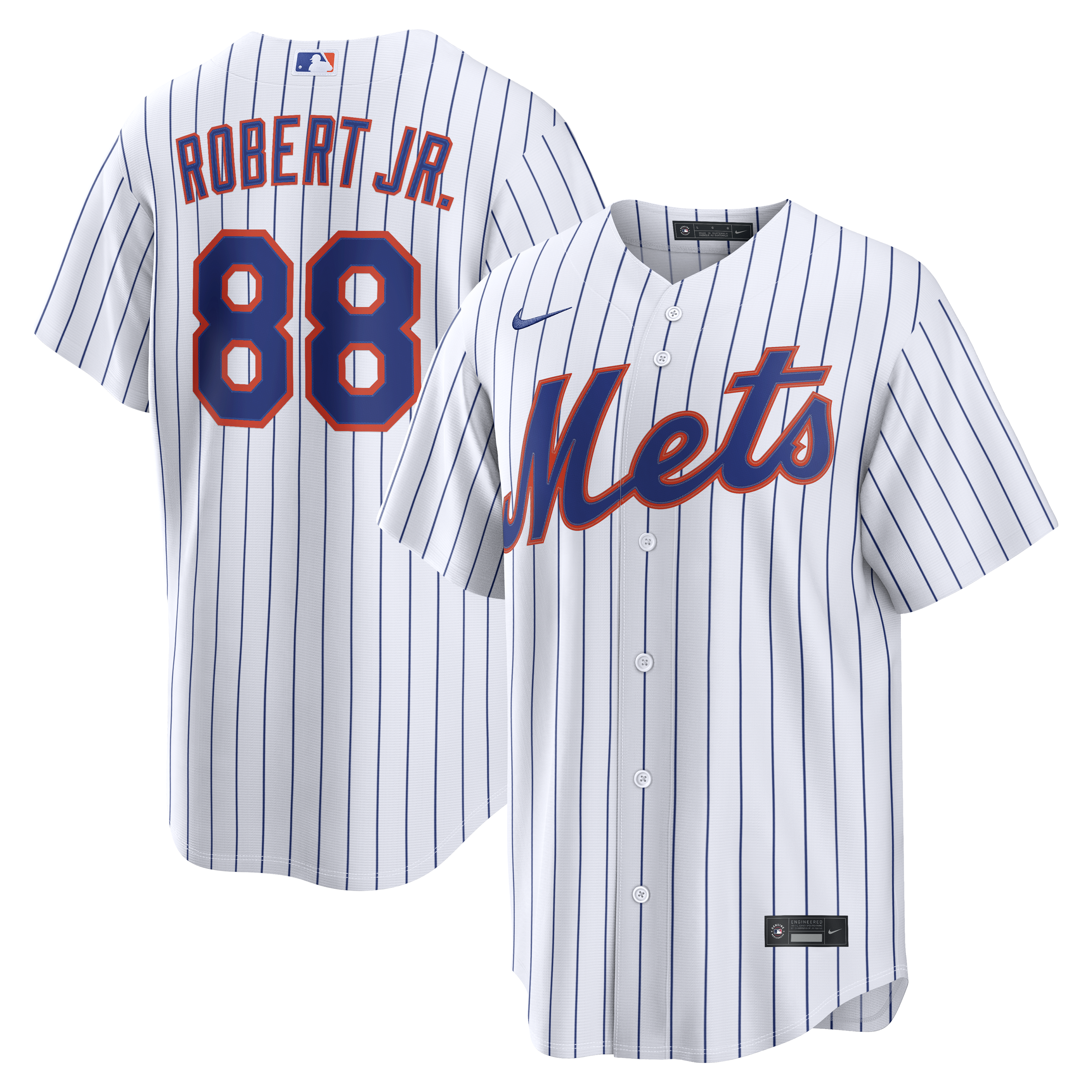 Luis Robert Jr. New York Mets Home Replica Jersey - White | Stitched Baseball Jersey TJS1009