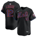 Francisco Lindor New York Mets Alternate Limited Jersey - Black | Stitched Baseball Jersey TJS1197