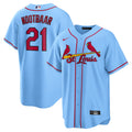 Lars Nootbaar St. Louis Cardinals Alternate Replica Jersey - Light Blue | Stitched Baseball Jersey TJS1292