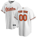 Baltimore Orioles Home Replica Custom Jersey - White | Stitched Baseball Jersey TJS1295