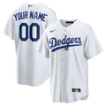 Los Angeles Dodgers Home Replica Custom Jersey - White | Stitched Baseball Jersey TJS1132