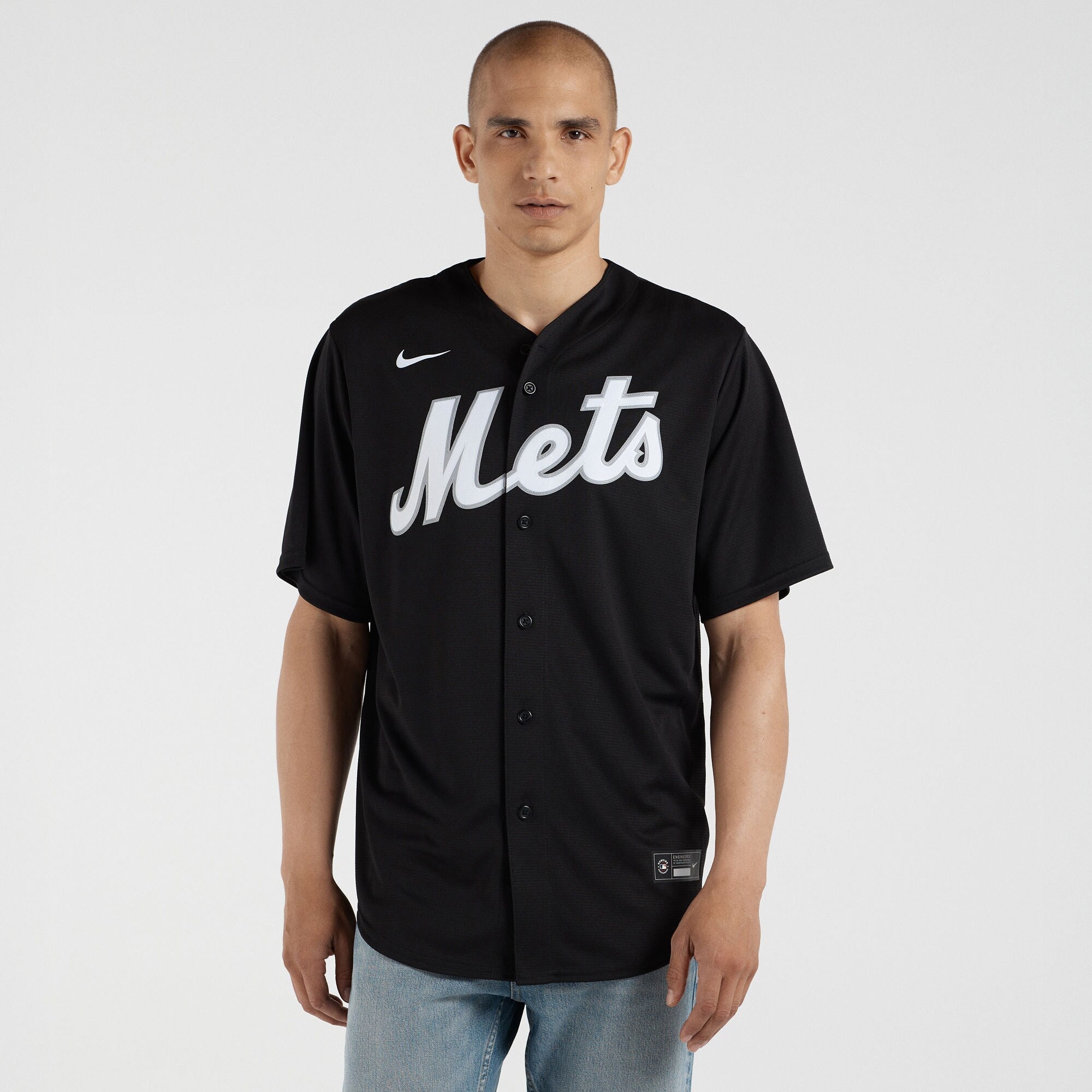 Francisco Lindor New York Mets Replica Player Jersey - Black | Stitched Baseball Jersey TJS1004