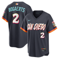 Xander Bogaerts San Diego Padres 2026 City Connect Stadium Jersey - Obsidian | Stitched Baseball Jersey TJS1044