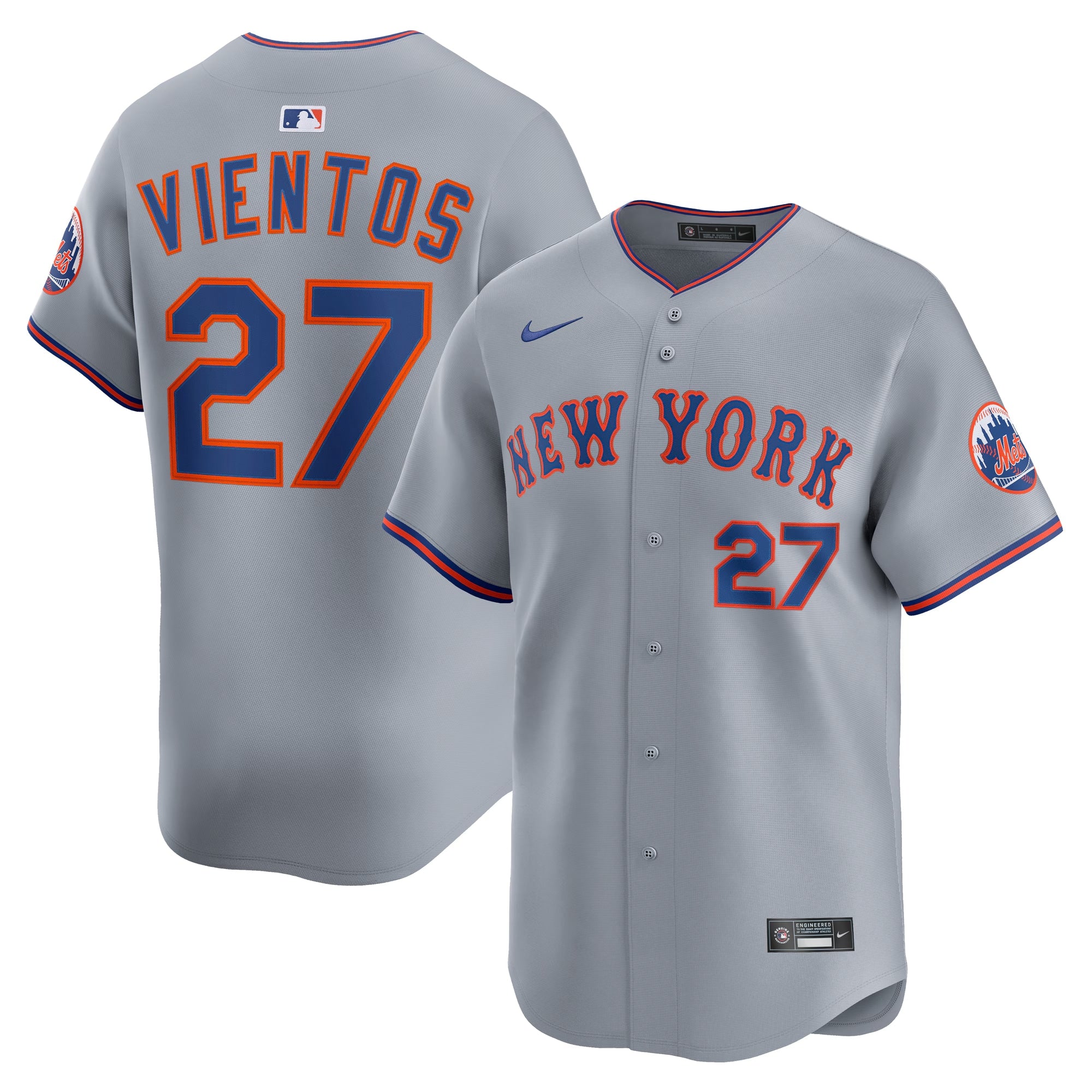 Mark Vientos New York Mets All-Star Limited Jersey - Gray | Stitched Baseball Jersey TJS1107