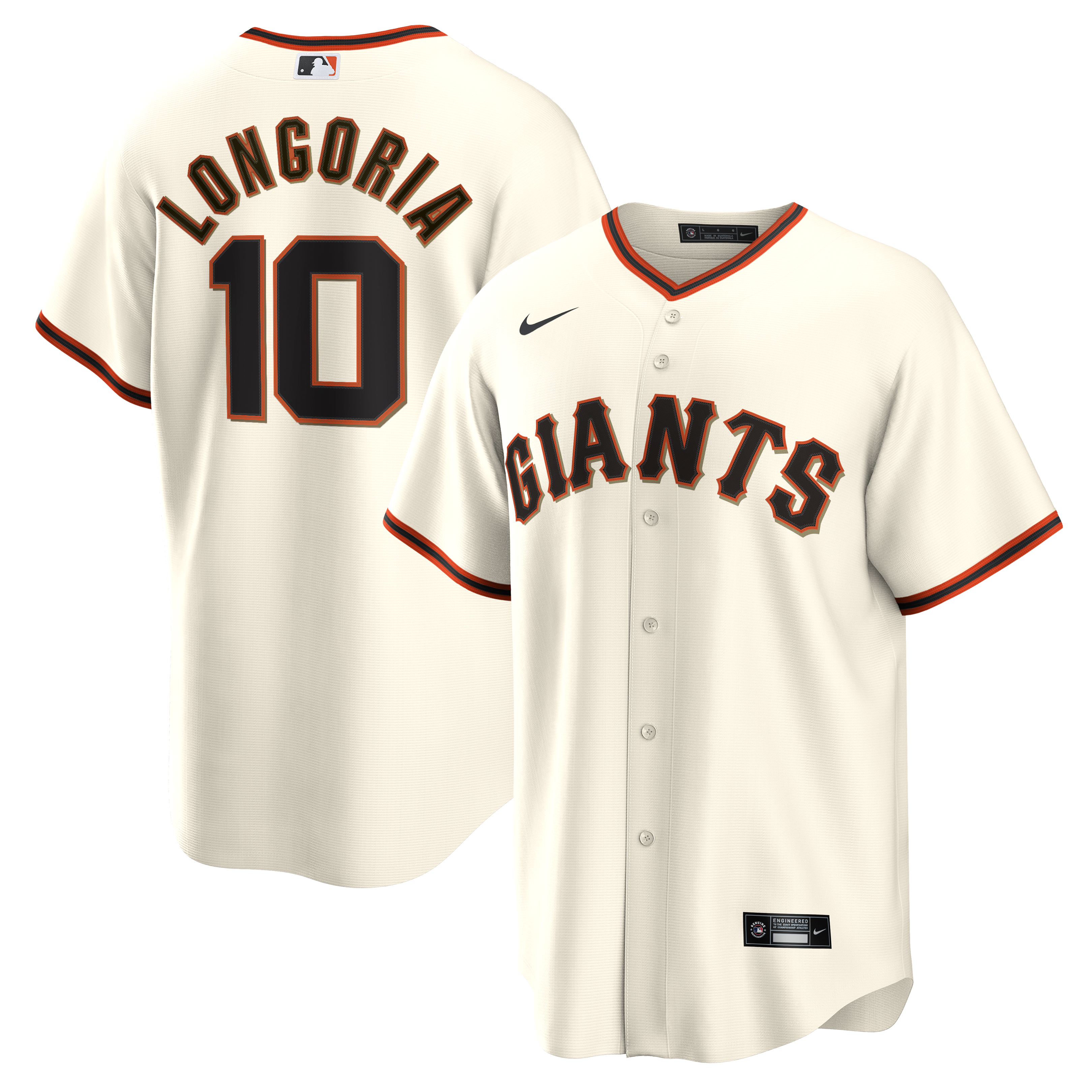 Evan Longoria San Francisco Giants Home Retired Player Replica Jersey - Cream | Stitched Baseball Jersey TJS1280
