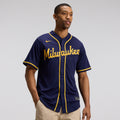 Milwaukee Brewers Alternate Replica Team Jersey - Navy | Stitched Baseball Jersey TJS1218