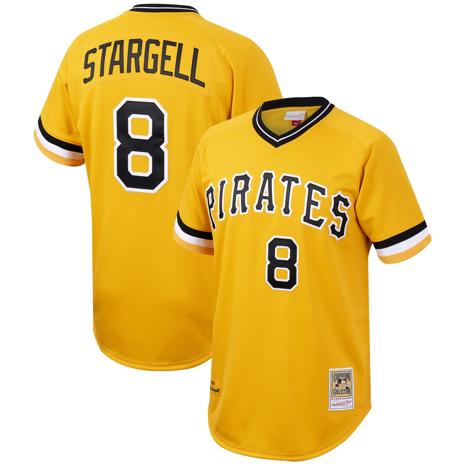 Willie Stargell Pittsburgh Pirates M & N Cooperstown Collection Jersey - Gold | Stitched Baseball Jersey TJS1110