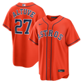 Jose Altuve Houston Astros Alternate Replica Jersey - Orange | Stitched Baseball Jersey TJS1209
