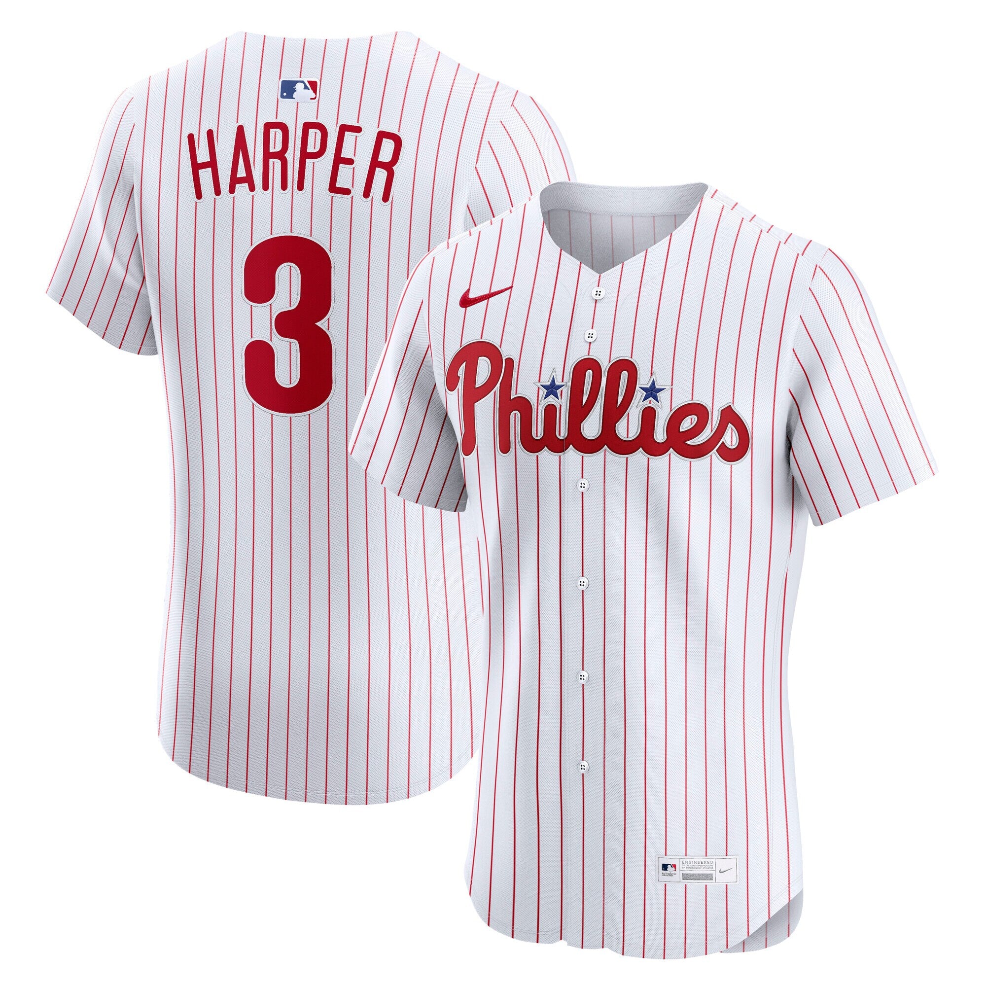 Bryce Harper Philadelphia Phillies Home Elite Jersey - White | Stitched Baseball Jersey TJS1133