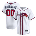Atlanta Braves Home Limited Custom Jersey - White | Stitched Baseball Jersey TJS1272