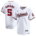 CJ Abrams Washington Nationals Home Limited Player Jersey - White | Stitched Baseball Jersey TJS1256