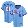 Ronald Acu�a Jr. Atlanta Braves 2026 City Connect Stadium Jersey - Powder Blue | Stitched Baseball Jersey TJS1103